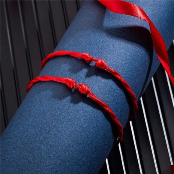 6 Pieces Red String Bracelets Kabbalah Red Cord Bracelet for Women - Picture 4 of 6